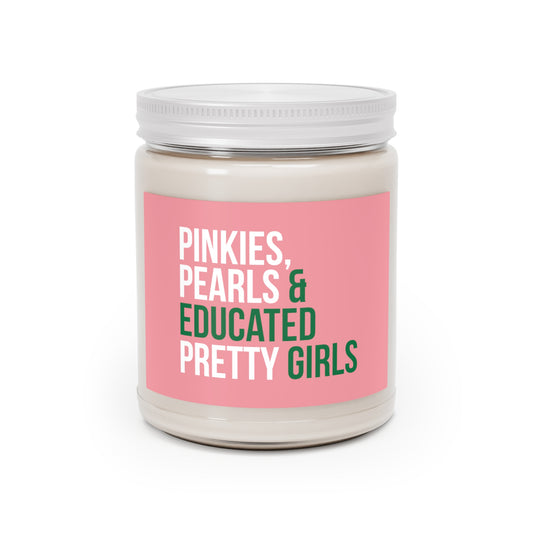 Pinkies Pearls & Educated Pretty Girls Scented Candles - Pink