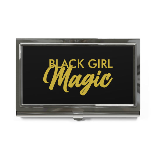 Black Magic Girl Business Card Holder