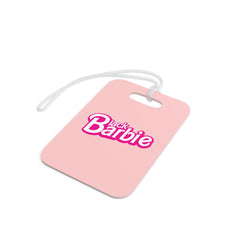 Black Barbie Luggage Tag - Pink