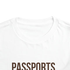 Passports, Curls & Traveling Black Girls Toddler T-Shirt - Black