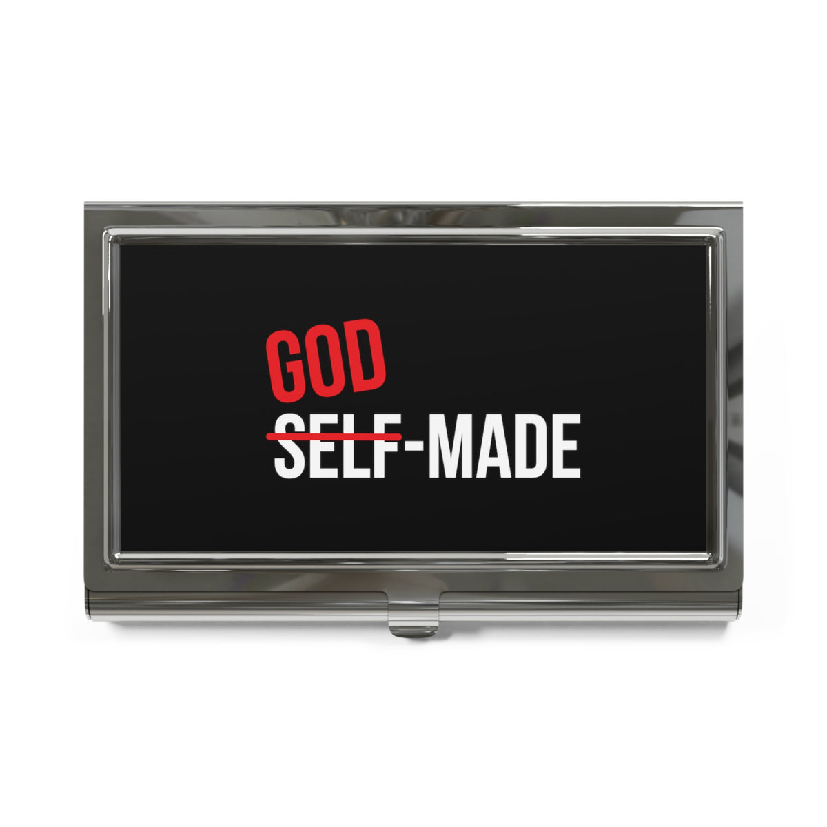God Made Business Card Holder - Black