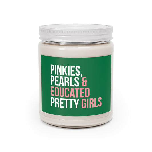 Pinkies Pearls & Educated Pretty Girls Scented Candles - Green