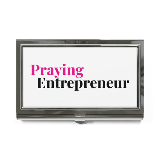 Praying Entrepreneur Business Card Holder