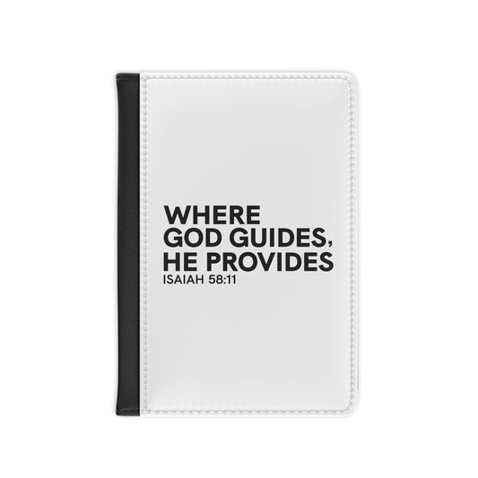 Where God Guides, He Provides Passport Cover
