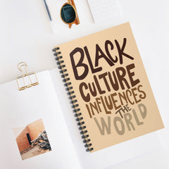 Black Culture Influences The World Spiral Notebook