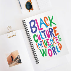 Black Culture Influences The World Spiral Notebook - Multi