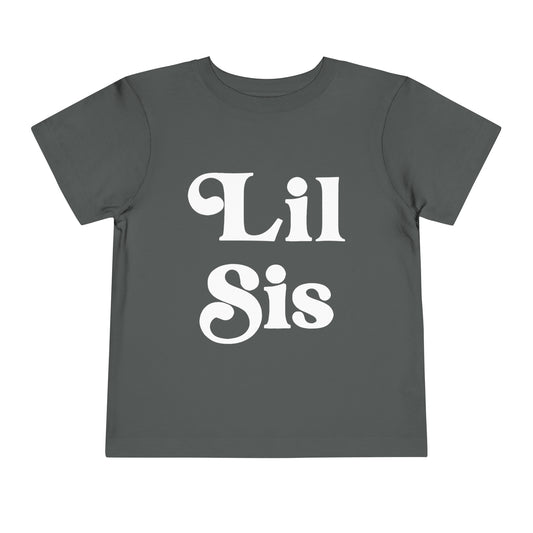 Lil Sis Toddler Shirt - White