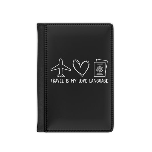 Travel Is My Love Language Icons Passport Cover
