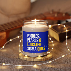 Poodles Pearls & Educated Sigma Girls Scented Candle