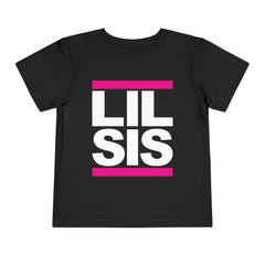 Lil Sis Hip Hop Toddler Shirt - Pink White
