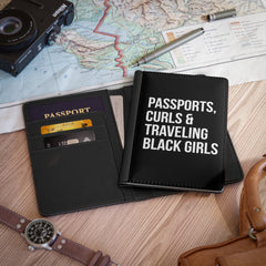 Passports, Curls & Traveling Black Girls Passport Cover