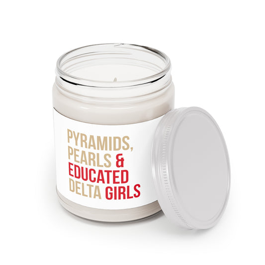 Pyramids Pearls & Educated Delta Girls Scented Candles - Multi