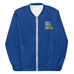 Poodles Pearls & Educated Sigma Girls Bomber Jacket