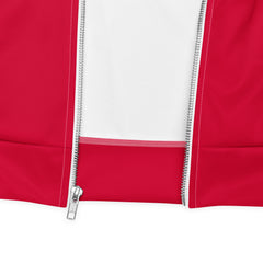Pyramids Pearls & Educated Delta Girls Bomber Jacket - Crimson & White