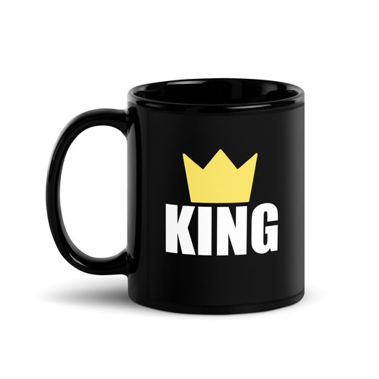 King Black Glossy Mug