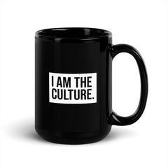 I Am The Culture Black Glossy Mug
