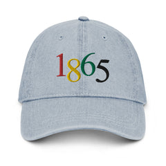 1865 Embroidered Denim Hat