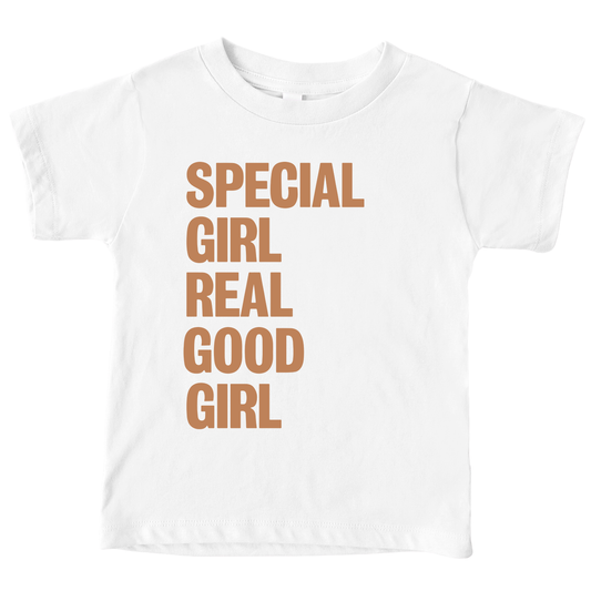 Special Girl Real Good Girl Baby T-Shirt - Sun Glow