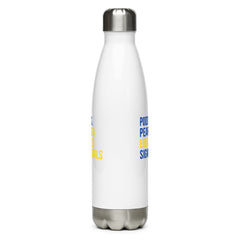 Poodles Pearls & Educated Sigma Girls Stainless Steel Water Bottle