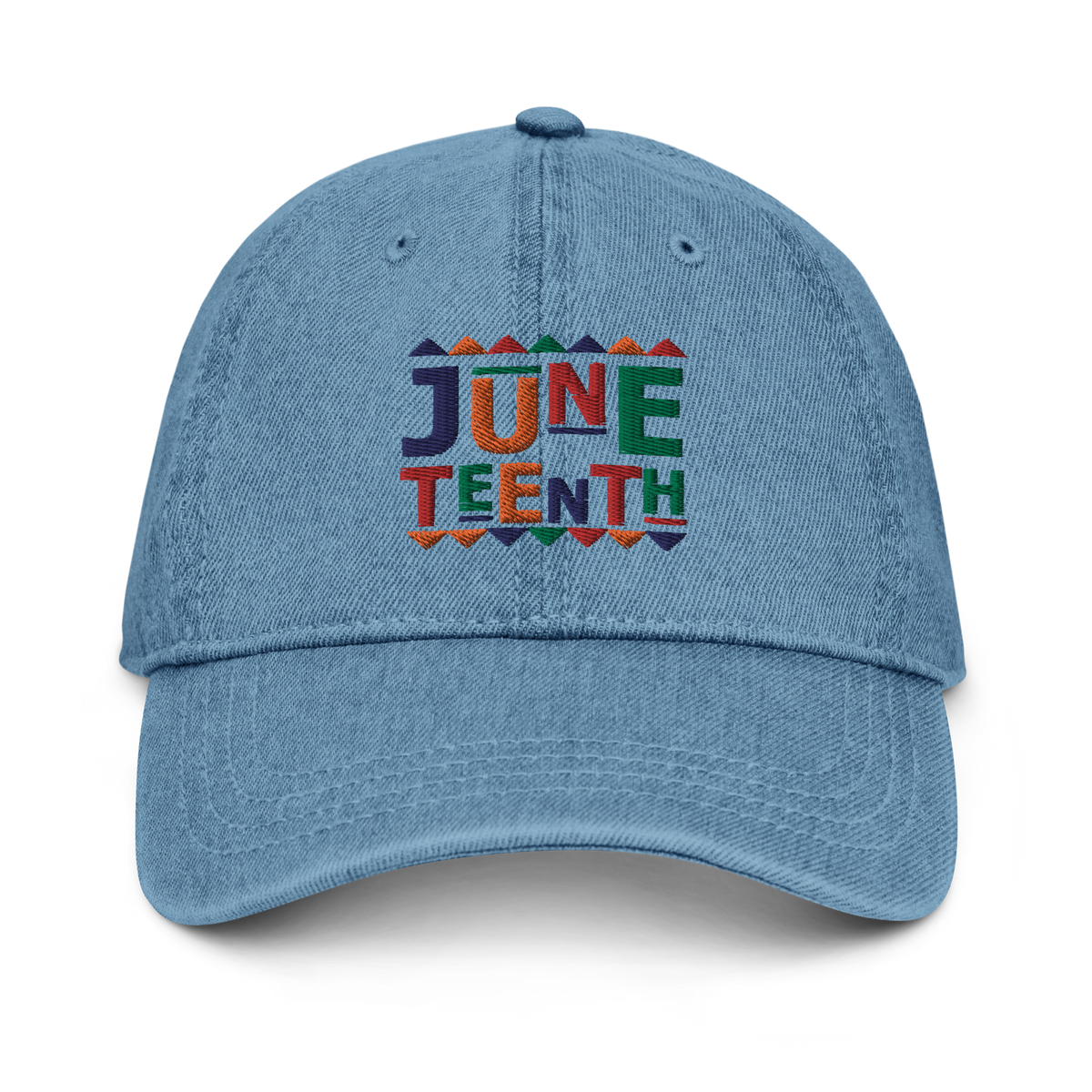 Juneteenth Embroidered Denim Hat