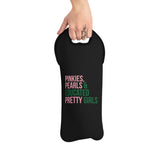 Pinkies Pearls & Educated Pretty Girls Wine Tote Bag