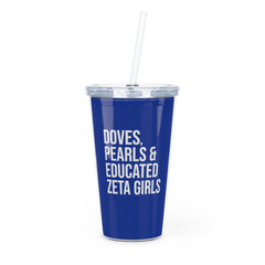 Doves Pearls & Educated Zeta Girls 20oz Tumbler - Blue