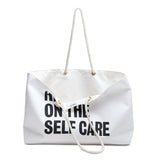 Heavy On The Self Care Weekender Bag