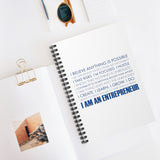 I Am An Entrepreneur Spiral Notebook - Blue
