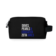 Doves, Pearls & Educated Zeta Girls Toiletry Bag