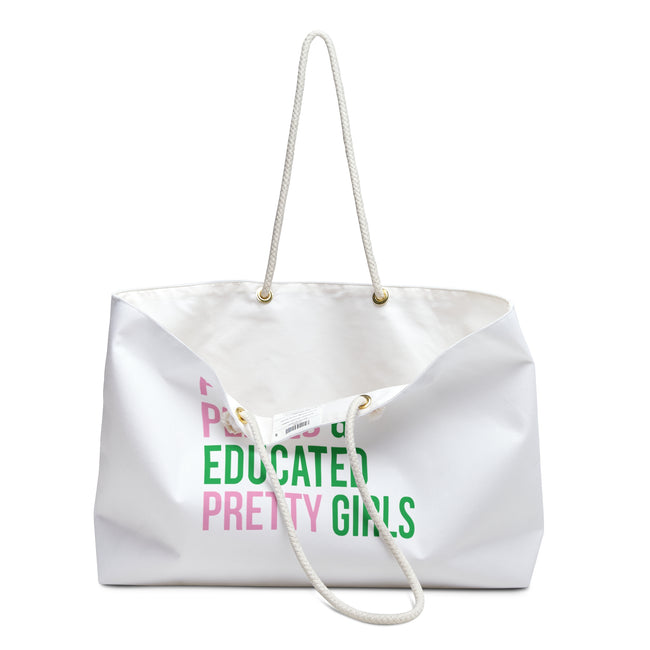 Pinkies Pearls & Educated Pretty Girls Weekender Bag