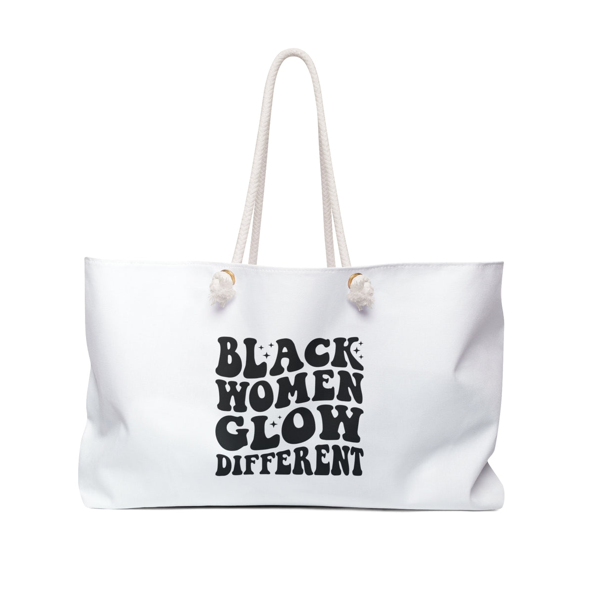 Black Women Glow Different Weekender Bag