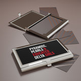Pyramids Pearls & Educated Delta Girls Business Card Holder