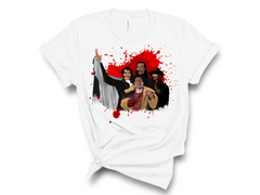 Black Horror Icons (Candyman, Blacula, Jimmy Bones & Maximillian (Vampire in Brooklyn) T-Shirt