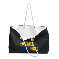 Poodles, Pearls & Educated Sigma Girls Weekender Bag - Black