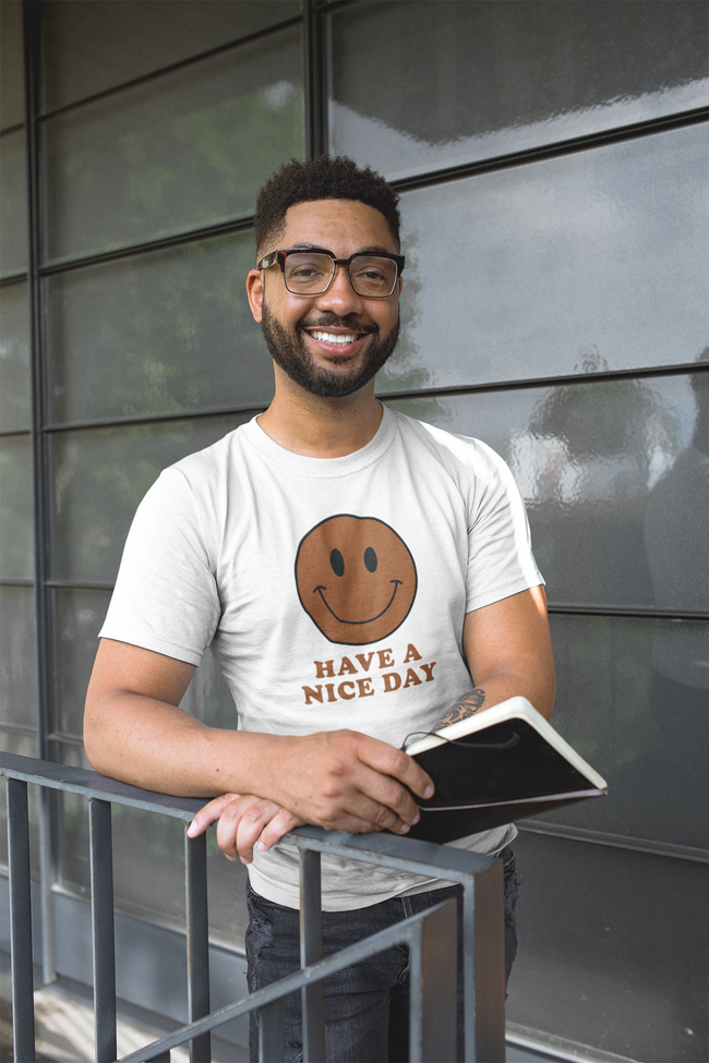 Have A Nice Day T-Shirt - Brown
