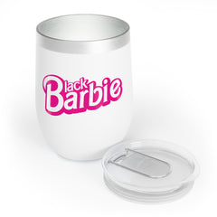 Black Barbie Wine Tumbler