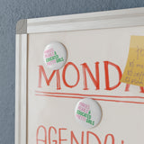 Pinkies Pearls & Educated Pretty Girls Round Porcelain Magnet