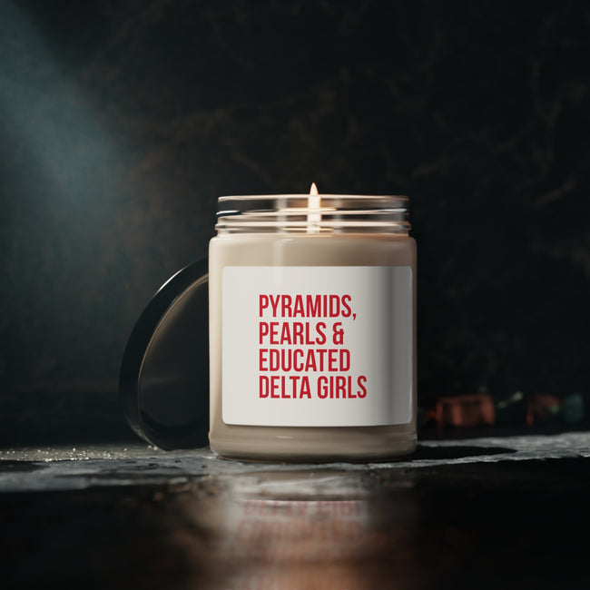 Pyramids Pearls & Educated Delta Girls Scented Soy Candle