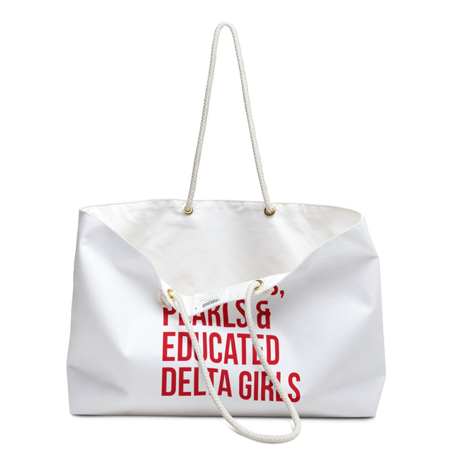 Pyramids Pearls & Educated Delta Girls Weekender Bag