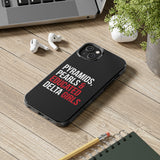 Pyramids Pearls & Educated Delta Girls Black Case for iPhone®