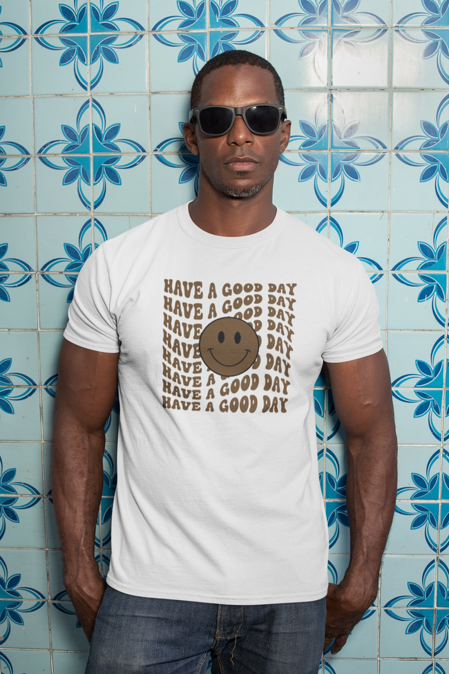 Have A Good  Day T-Shirt - Brown