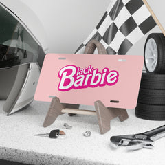 Black Barbie Vanity Plate