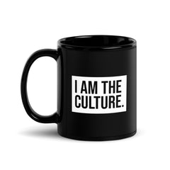 I Am The Culture Black Glossy Mug