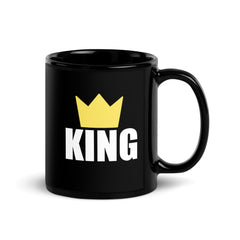 King Black Glossy Mug