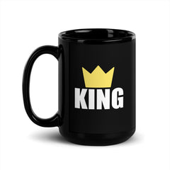 King Black Glossy Mug