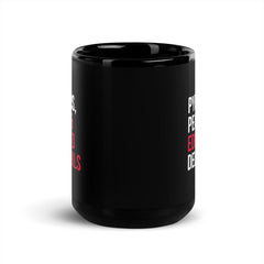 Pyramids Pearls & Educated Delta Girls Black Glossy Mug