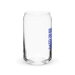Doves Pearls & Educated Zeta Girls 16 oz Can-Shaped Glass