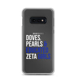 Doves, Pearls & Educated Zeta Girls Clear Case for Samsung®