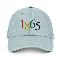 1865 Embroidered Denim Hat