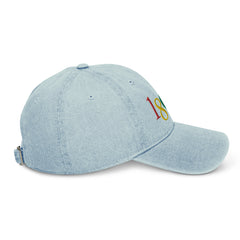 1865 Embroidered Denim Hat